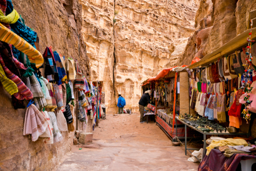 Small shops in Petra, Jordan