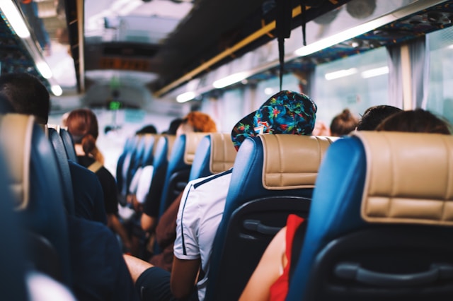 Photo by <a href="https://unsplash.com/@anniespratt?utm_content=creditCopyText&utm_medium=referral&utm_source=unsplash">Annie Spratt</a> on <a href="https://unsplash.com/photos/selective-focus-photography-of-people-on-bus-tG822f1XzT4?utm_content=creditCopyText&utm_medium=referral&utm_source=unsplash">Unsplash</a> 