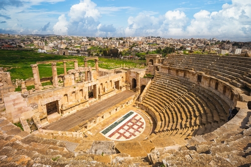 Roman,Theatre,In,Jerash,,Near,Amman,,Jordan