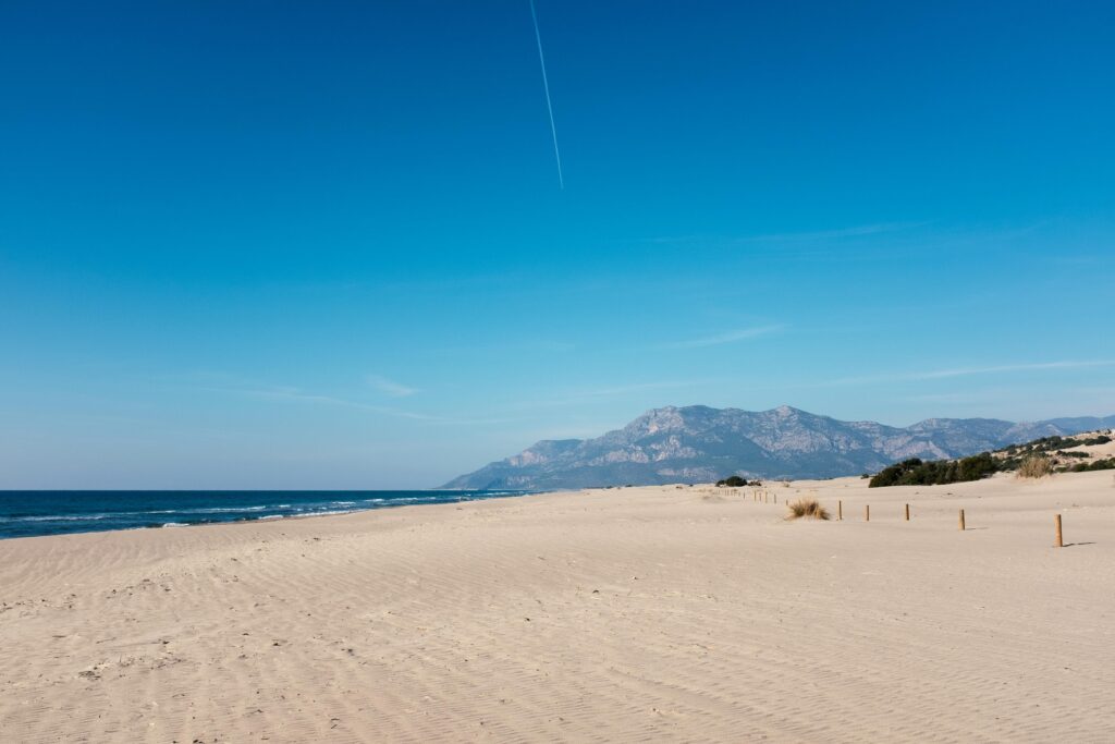 Photo by Arthur Shuraev: https://www.pexels.com/photo/view-of-the-patara-beach-under-clear-blue-sky-antalya-turkey-15184711/