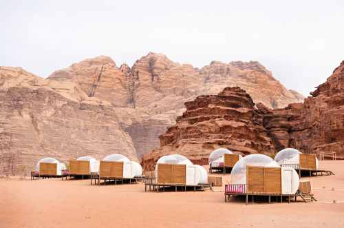 tents in desert